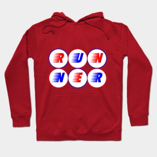 USA Runner - Stacked Letters Hoodie